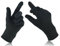 Dünne Seideninnenhandschuhe für Fahrrad, Motorrad, Skifahren, Radfahren, Wandern, Winter, Thermo-Handschuhe (M, Schwarz)