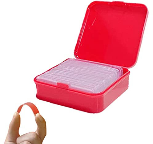 Sentechx 60 Stick/Box Reusable Multifunctional Double Sided Adhesive Tape, Universal PVC Transparent Non-marking Stickers Double-Sided Adhesive For DIY Paste Items (1 Box (60 Pcs))