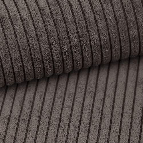 Fabreco - CORDSTOFF Polsterstoff Meterware - Stoff Meterware (100cm x 142cm) | 380 g/m2 | POSTON Dekostoff Breitcord - Polsterstoff Möbelstoff - Möbelstoffe: Cord Stoff für Sofa & Stühle (Schocko)