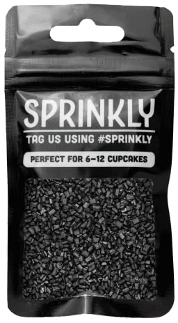SPRINKLY - Sugar Crystals - Black - 30g