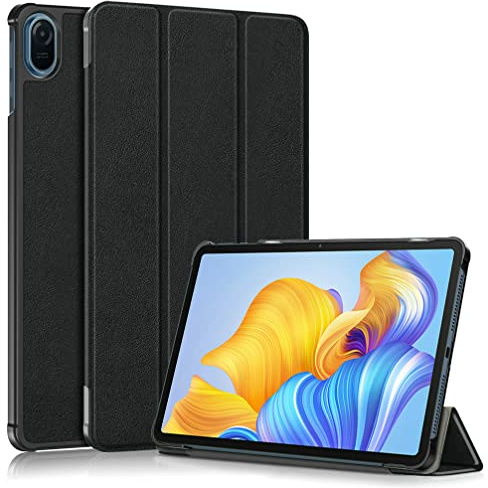 Kepuch Custer Coque pour Honor Pad 8 12 2022 HEY-W09,PU-Cuir Étui Housse pour Honor Pad 8 12 2022 HEY-W09 - Noir
