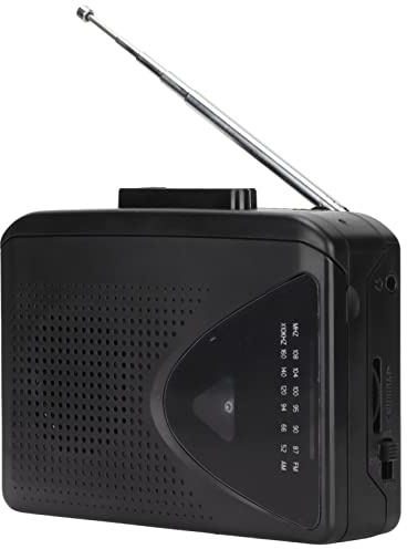 Tragbarer Kassettenrekorder, FM AM Radio Tape Player mit Eingebauten Lautsprechern, 3,5-mm-Klinke, Audio-Kassettenrekorder für Den Außenbereich