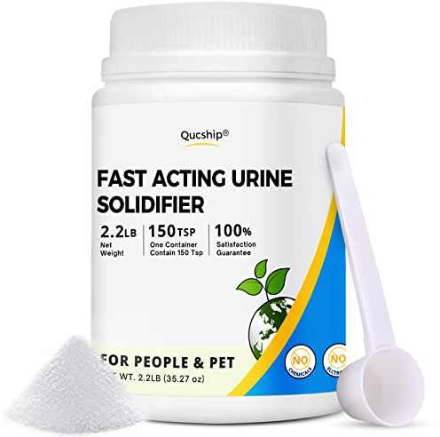 Urine super absorbante de 1 kg avec cuillère, gel de toilette en poudre pour toilettes portables, produits chimiques de camping en polyacrylate de sodium pour animaux domestiques, désodorisant