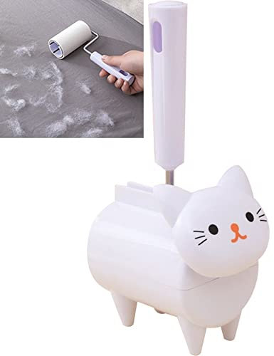 Lint Roller with Holder Tearable Clothes Dusting Paper Removal Brush Adhesive Pet Hair Remover for Clothes Sofa