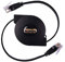 zalati Ethernet Netzwerkkabel Cat-7 10 Gigabit RJ45 Ethernet Ultra flaches einziehbares Kabel für Reisen für Xbox, PS4, Router, Modem, Switch
