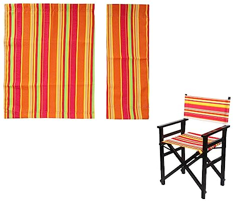 Directors Chair Canvas, Casual Directors Stuhl Cover Kit, Ersatzbezug für Regiestuhl, 52x42cm+52,5x19,5 cm, Chair Canvas Replacement, Nicht verblassend, für den herkömmlichen Regiestuhl(Farben)