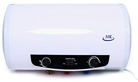 Calentador de agua de eléctrico 50 L almacenamiento horizontal Wasserkocher 220 V, 2 kW Elektro Warmwasserspeicher Control totalmente automático temperatura