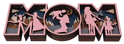 Schreibtisch-Buchstaben aus Holz, Dekor, Ornamente, Dekoration, Festlicher Buchsbaum, Heimschild, Kunsthandwerk, Kreativität, Niedliche Form, Dekoration, Dekoratives Festival für (S, 50 x 50 x 20 cm