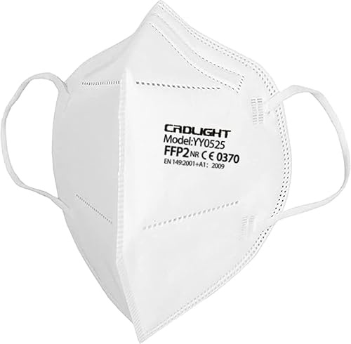 CRDLIGHT 1000x FFP2-Masken – BFE ≥99% PFE ≥99% FFP2-Masken Sterilisierte und einzeln versiegelte Atemschutzmasken
