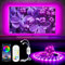 Tira LED TV 5 Metro, Luces LED RGB Control de App y Control Remoto, 16 Millones de Color, Tiras LED Sincronización Musical, Pantallas de Televisión o Computadora de 65 a 85 pulgada Cocina Dormitorio