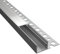 1m LED Fliesenabschluss Profil, Trockenbau Rigibs Einputzprofil FLIESE-14L für Led Streifen bis 14mm + Abdeckung matt (1m Profil Abdeckung matt)