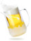 Convend Bierkrug für Gefrierschrank, doppelwandig, durchsichtig, Borosilikatglas, Bierkrug mit Griff, Eisbecher für Bier, Milch und Saft, Fassungsvermögen: 473 ml