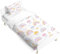 PORJDN Juego de ropa de cama para niñas y niños, diseño de arcoíris, funda de almohada de 90 x 190 cm, funda nórdica de 40 x 60 cm, diseño de nubes con cremallera suave. (estilo B, 90 x 190 cm)