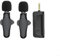 Set di microfoni lavalier wireless, mini microfono piccolo e piccolo, con clip, per megafoni, fotocamere, computer, telefoni cellulari e altoparlanti