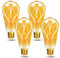 HUSTUNG Edison Vintage Glühbirne, E27 LED Vintage Dimmbar 4W ST64, E27 LED Warmweiss 2700K Retro Glühbirne Ideal für Nostalgie und Retro Beleuchtung - Bernstein Glas - LOVE - 4 Stück