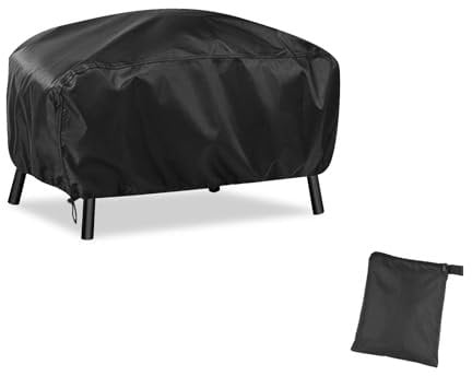Newbob Housse Plancha, 70x47x30cm Bache de Protection Barbecue pour Weber/Enders Portable Gril, Universelle Housse Barbecue Exterieur 420D Oxford Imperméable Coupe-Vent Couverture de Gril