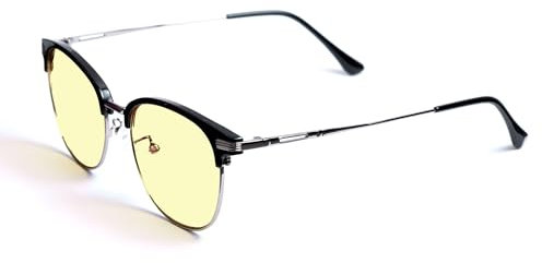 Blaulichtfilterbrille für die Bildschirmarbeit, Bürobrille für Damen und Herren, Tagesbrille mit Blaulichtfilter, Computerbrille mit Blaulichtfilter ohne Zielscheibe, 40% Schutz vor Blaulicht (Office)