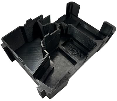 Jonah Pope Design 3D-gedruckter Einsatz entworfen für Milwaukee Packout Organizer und M12 Gen3 Bohrer/Schlag (nur Einsatz) (schwarz)