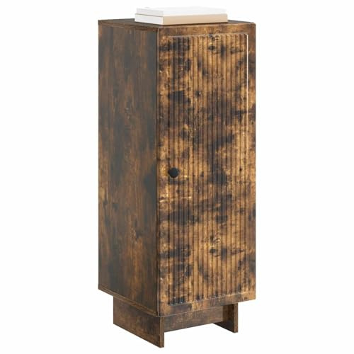 vidaXL Sideboard Geräucherte Eiche 33 x 34,5 x 90 cm Holzwerkstoff, Vintage Sideboard, funktionales Aufbewahrungsschrank, Wohnzimmer Buffet, rechteckig, stilvolles Möbelstück