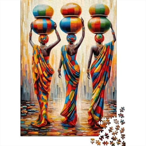 Kreatives Erwachsenenspiel Puzzle, 1000 Stück Frau Topf Kunst Puzzle