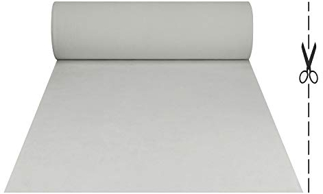 OLIVO.Shop | Tappeto passatoia Bianco Nuziale Natalizio per Matrimonio Cerimonia Evento Negozi, Tappeto passatoia per Eventi, Tappeto Nuziale Matrimonio ROPAS 1 mt x 25 mt