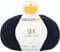 REGIA Premium Silk 9801632-00050 marine meliert Handstrickgarn, Sockengarn, 100g Knäuel