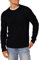 Amazon Essentials Men's Long-Sleeve 100% Cotton Fisherman Cable Crewneck Jumper, Black, XXL