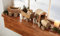 Deko-Zug Rustikal aus Treibholz, 57 cm lang, Lokomotive mit 2 Waggons, Weihnachtsdeko, Holz-Eisenbahn