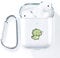 AKABEILA Hülle für Apple Airpods 2 & 1 Case Silikon Transparent Durchsichtig Air pods 1 Schutz hüllen Zubehör [LED an der Frontseite Sichtbar] [Stoßfeste Schutzhülle] Mit Karabiner
