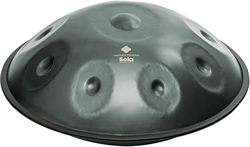 Sela SE 212 Harmony Handpan F Low Pygmy Steel, inkl. gepolsteter Tasche und Baumwollhandschuhe, Steel Drum, handgefertigt, hochwertiges Percussioninstrument