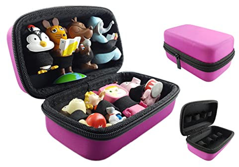 Tonie Tasche für Tonies Hörfiguren - PINK - geeignet für Toniebox figuren: es finden bis zu 8 Toni-Figuren platz - Tonie Figuren Toni Figur Aufbewahrung Transporttasche Transportbox Aufbewahrung Box
