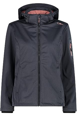 CMP - Damenjacke mit Kapuze und Reißverschluss, Titan Mel-Quarz, XXXL
