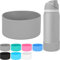 Silicone Boot Sleeve Anti-Slip 12oz & 24oz（32oz & 40oz） Protective Cover Durable Silicone Bottom Protector for Water Bottles (Grey, 32oz&40oz)