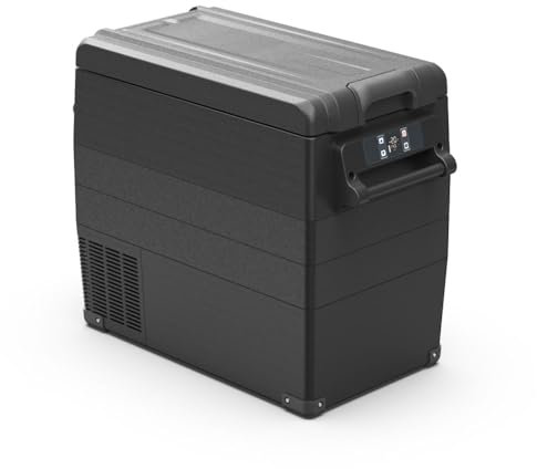 Alpicool NCF55 55L Compressor Car Refrigerator, Portable Camping Fridge DC 12v Freezer for TruckCampervanRVBoat, -20℃ to 20℃(Black)