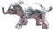 Schöne Tierfigur Igel aus Zinn (Pewter) von Hand Gegossen