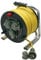 Dönges Leitungsroller Feuerwehr, DIN 14680, 230 V (Kabeltrommel Verlägerungsleitung Vollgummi-Leitungsroller) Eingang: 1 x Stecker Schuko IP68/Ausgang: 3 x Kupplung Schuko IP68/Belastbarkeit: 16 A