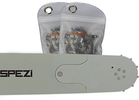 75cm Sägenspezi Schwert-Set Solid Drive mit 2 Halbmeißelketten 3/8 98TG 1,5mm passend für Husqvarna 181