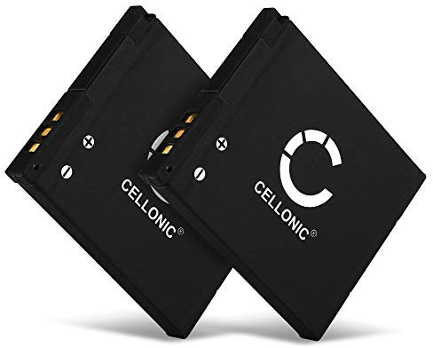 CELLONIC, Batterie pour Caméra, Compatible avec Panasonic Lumix DMC-SZ9, DMW-BCL7, DMC-SZ10 (3.7V, 600mAh) 2 Pièces