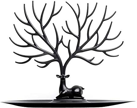 LKMY Kreative Hirschgeweih Baum Design Display Armband Ohrring Halskette Halter Veranstalter Rack Turm, Schmuck Organizer Ständer/Ring Tablett
