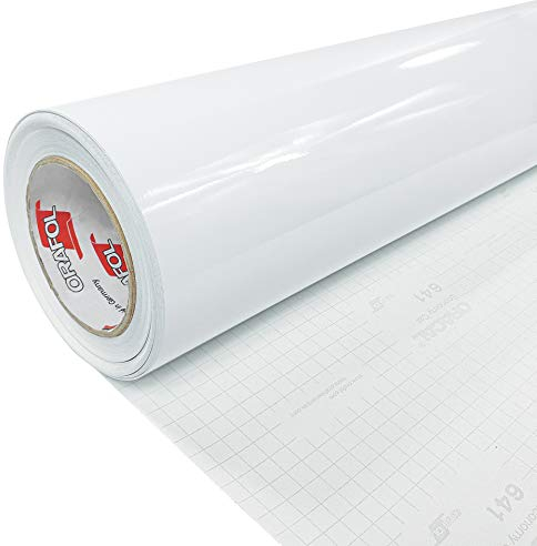 DecoMeister Vinilo Adhesivo Muebles Blanco Brillo Papel Decorativo Autoadhesivo Para Forrar Encimera Cocina Lámina Impermeable Para Exterior Puerta Pegatina Para Armario Mesa En Rollo 100 x 300 cm