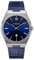 Kistanio Milano Herrenuhr mit Echtlederarmband 10ATM Saphirglas Blau SI-BL-L-BL
