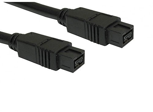 Psylins 3m Firewire Cable - 9 Pin to 9 Pin IEEE 1394 800 Video Lead - Black