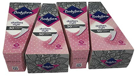 Bodyform Dailies Tanga-Einlagen, 30 x 4 Packungen