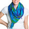 PANASIAM Scarf Batik 190x116cm, B012 blue green