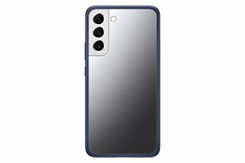Samsung Frame Smartphone Cover EF-MS906 für das Galaxy S22+, Handy-Hülle, Silikon, Schutz Case, stoßfest, leicht, dünn und griffig, Dunkelblau