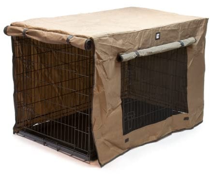 KCT Extra Extra Large XXL Dog Crate with Plastic Tray and Protective Fabric Cover Metal Puppy Animal Cage
