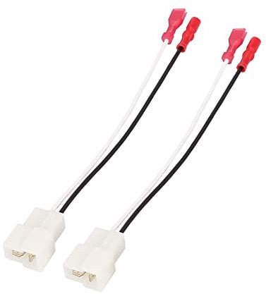 A ABSOPRO Car Speaker Wire Adapter Connector Harness Plastic White (Set of 2)