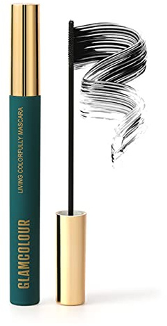 Magische Farbe Skinny Mascara, Bunte Dick Curling Skinny Mascara, Natürliche, Wasserdichte, Langanhaltende, wischfeste, 4D Seidenfaser-Wimpern-Mascara… (Gerade Schwarz)