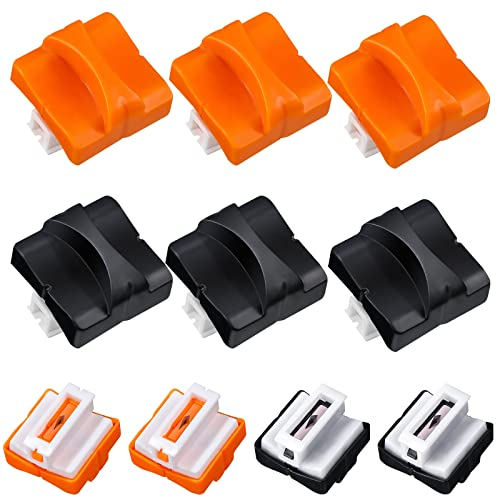 Mudder Ersatzklingen für Papierschneider, Ersatzklingen für A4-Papierschneider in Schwarz und Weiß, 10 Stück (schwarz, orange)