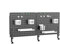 Tigerlily Enterprises Metal Pegboard Wall Organizer – Customisable Clamp Mount Tool Storage Kit with Hooks & Holders for HOME & WORK Areas (104x57cm)